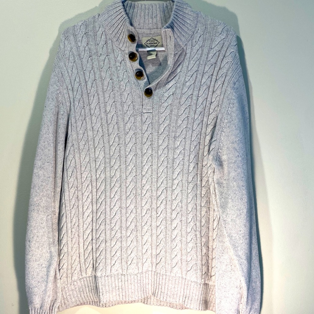 mens St Johns Bay Menswear Sweater Light grey